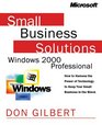 Small Business Solutions for Windows  2000 Professional