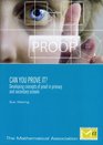Can You Prove It Developing Concepts of Proof in Primary and Secondary Schools