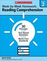 WeekbyWeek Homework Reading Comprehension Grade 2 30 Reproducible HighInterest Passages With TextDependent Questions That Help Students Meet Common Core State Standards