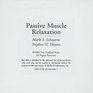 Passive Muscle Relaxation A Program for Client Use