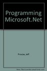 Programming MicrosoftNet