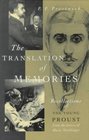 The Translation of Memories Recollections of the Young Proust