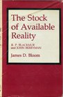 The Stock of Available Reality RP Blackmur and John Berryman