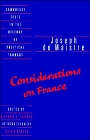 Maistre Considerations on France