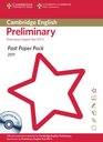 Past Paper Pack for Cambridge English Preliminary 2011 Exam Papers and Teacher's Booklet with Audio CD