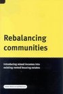 Rebalancing Communities Introducing Mixed Incomes into Existing Rented Housing Estates