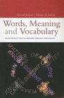 Words Meaning And Vocabulary An Introduction to Modern English Lexicology