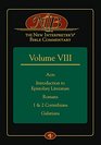 The New Interpreter's Bible Commentary Volume VIII Acts Introduction to Epistolary Literature Romans 1  2 Corinthians Galatians
