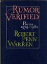 Rumor Verified Poems 19791980