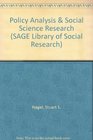 Policy Analysis  Social Science Research