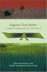 Degrees That Matter Climate Change and the University