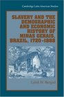 Slavery and the Demographic and Economic History of Minas Gerais Brazil 17201888