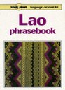 Lonely Planet Lao Phrasebook