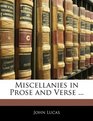 Miscellanies in Prose and Verse