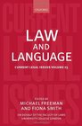 Law and Language Current Legal Issues Volume 15