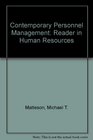 Contemporary personnel management A reader on human resources