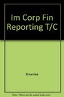Im Corp Fin Reporting T/C