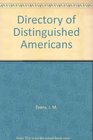 Directory of Distinguished Americans