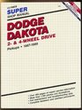 Dodge Dakota 2 And4 Wheel Drive 19871989