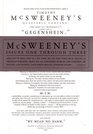 "McSweeney's Issues One Through Three" (McSweeney's Quarterly, Issues 1, 2, 3 Set)