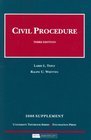 Civil Procedure 3d Edition 2008 Supplement