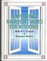 Exploring Microsoft Word 60 for Windows