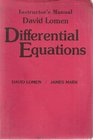 Differential Equations Instructor's Manual