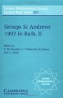 Groups St Andrews 1997 in Bath II