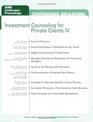 Investment Counseling for Private Clients IV