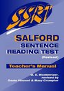 Salford Sentence Reading Test Teacher's Manual