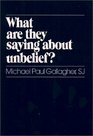 What Are They Saying About Unbelief