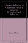 Effective Behavior in Organizations and Canadian Organizational Behavior