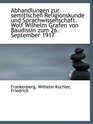 Abhandlungen zur semitischen Religionskunde und Sprachwissenschaft Wolf Wilhelm Grafen von Baudissi