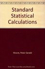 Standard Statistical Calculations