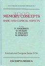 Memory Concepts1993 Basic and Clinical Aspects  Proceedings of the 7th Novo Nordisk Foundation Symposium Memory Concepts1993 Copenhagen Denm