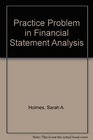 Practice Problem in Financial Statement Analysis