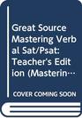 Mastering the Verbal SAT/PSAT