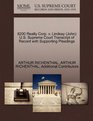8200 Realty Corp v Lindsay  US Supreme Court Transcript of Record with Supporting Pleadings