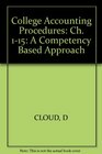 College Accounting Procedures Ch 115 A Competency Based Approach