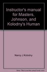 Instructor's manual for Masters Johnson and Kolodny's Human Sexuality Second Edition