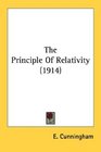The Principle Of Relativity