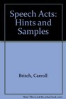 Speech Acts Hints and Samples