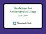 Guidelines for Antimicrobial Usage 20082009