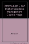 Intermediate 2 and Higher Business Management Course Notes