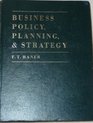Business policy planning and strategy