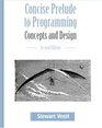 Concise Prelude to Programming  Concepts and Design