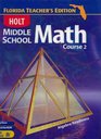 Holt Middle School Math Course 2 Algebra Readiness Florida Teacher's Edition w/CDROM