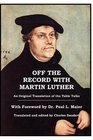 Off The Record With Martin Luther