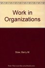 Work in Organizations