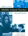 What Every Middle School Teacher Should Know